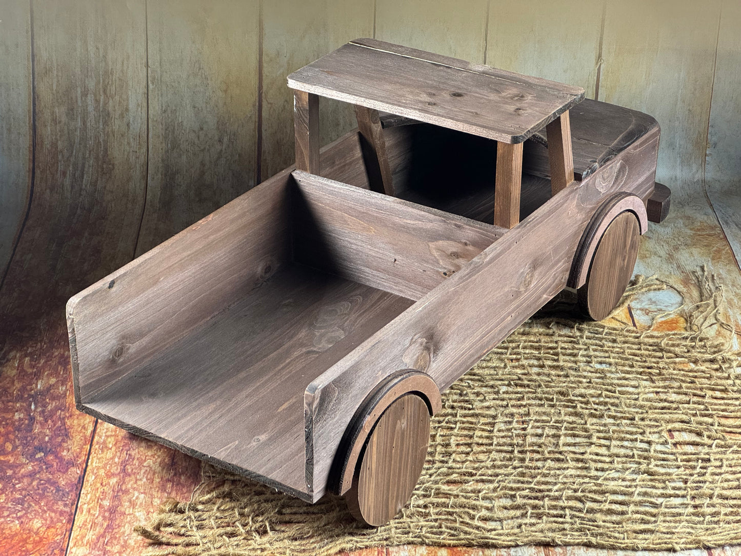 Rustic Pickup Truck - Brown (AS IS ITEM #2)