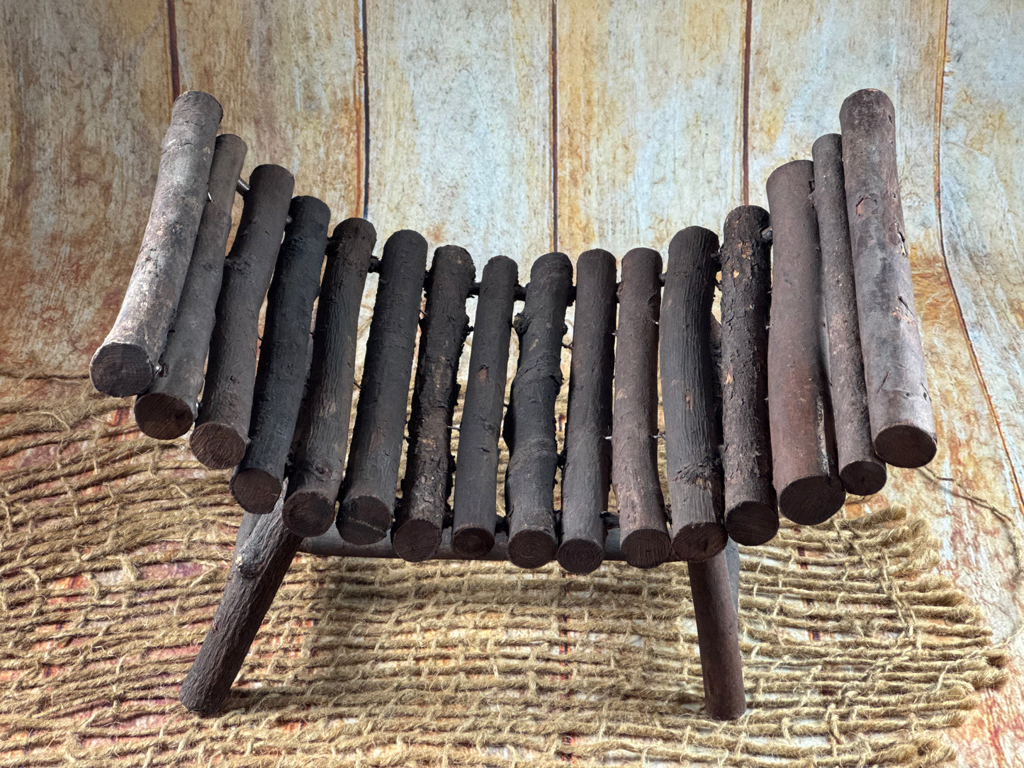 Curved Rustic Bench (AS IS ITEM 01)