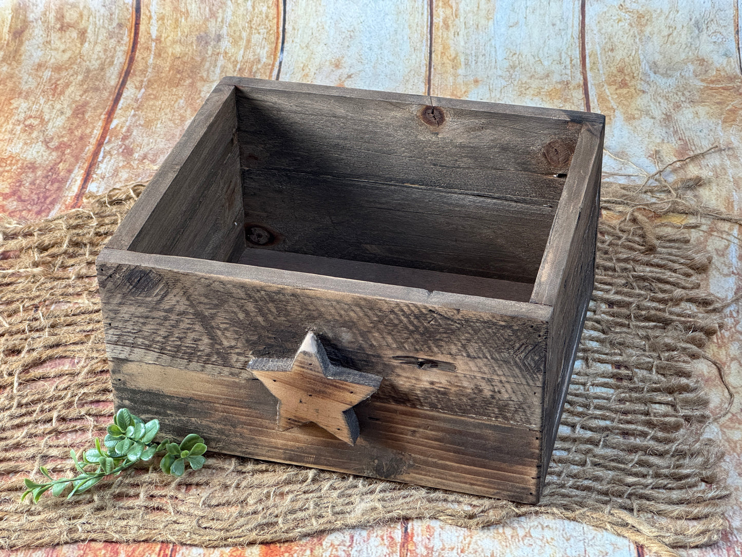 Rustic Box - Star (AS IS ITEM #1)