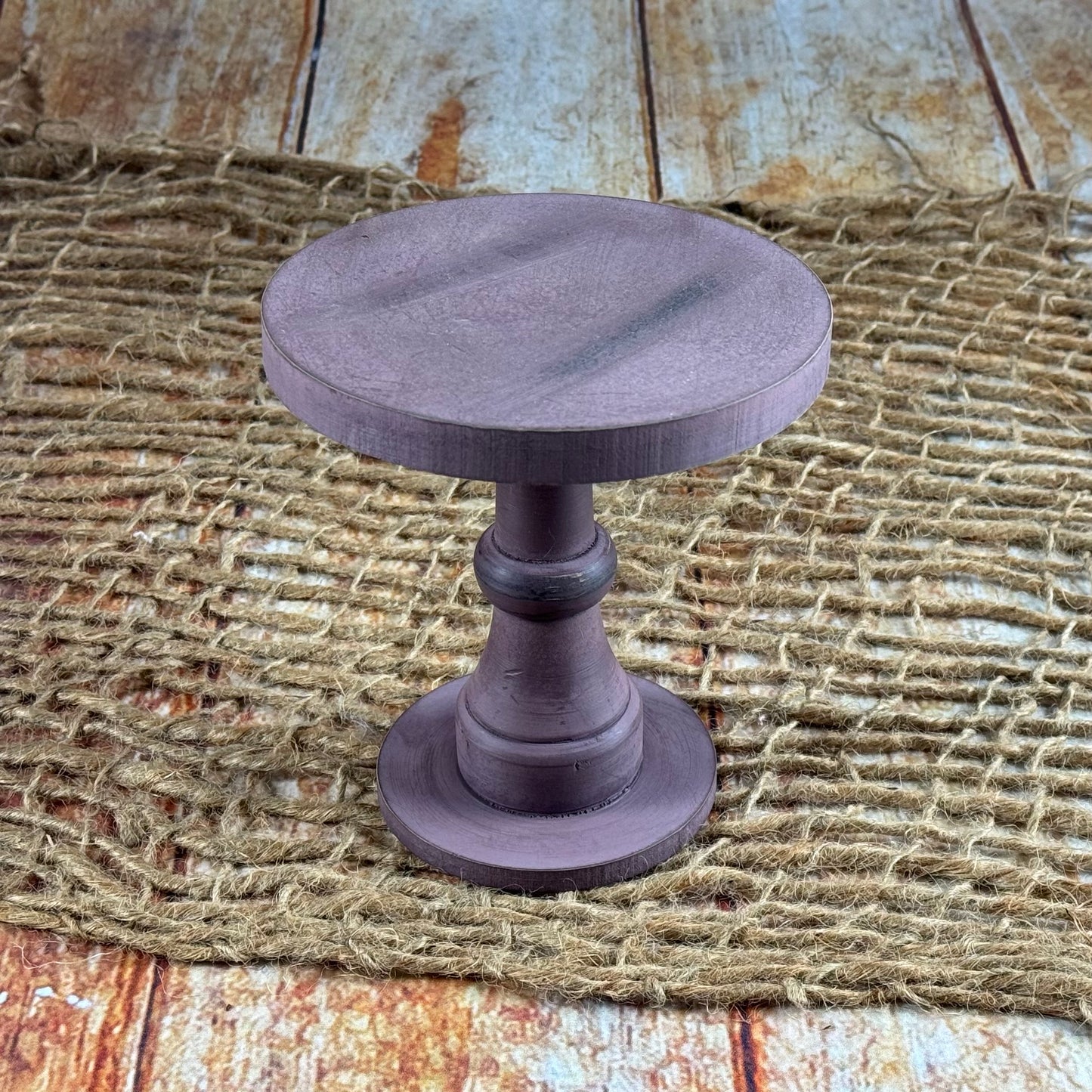 Rustic Cake Stand/Nightstand - 6.5in Tall - Brown (AS IS ITEM #01)