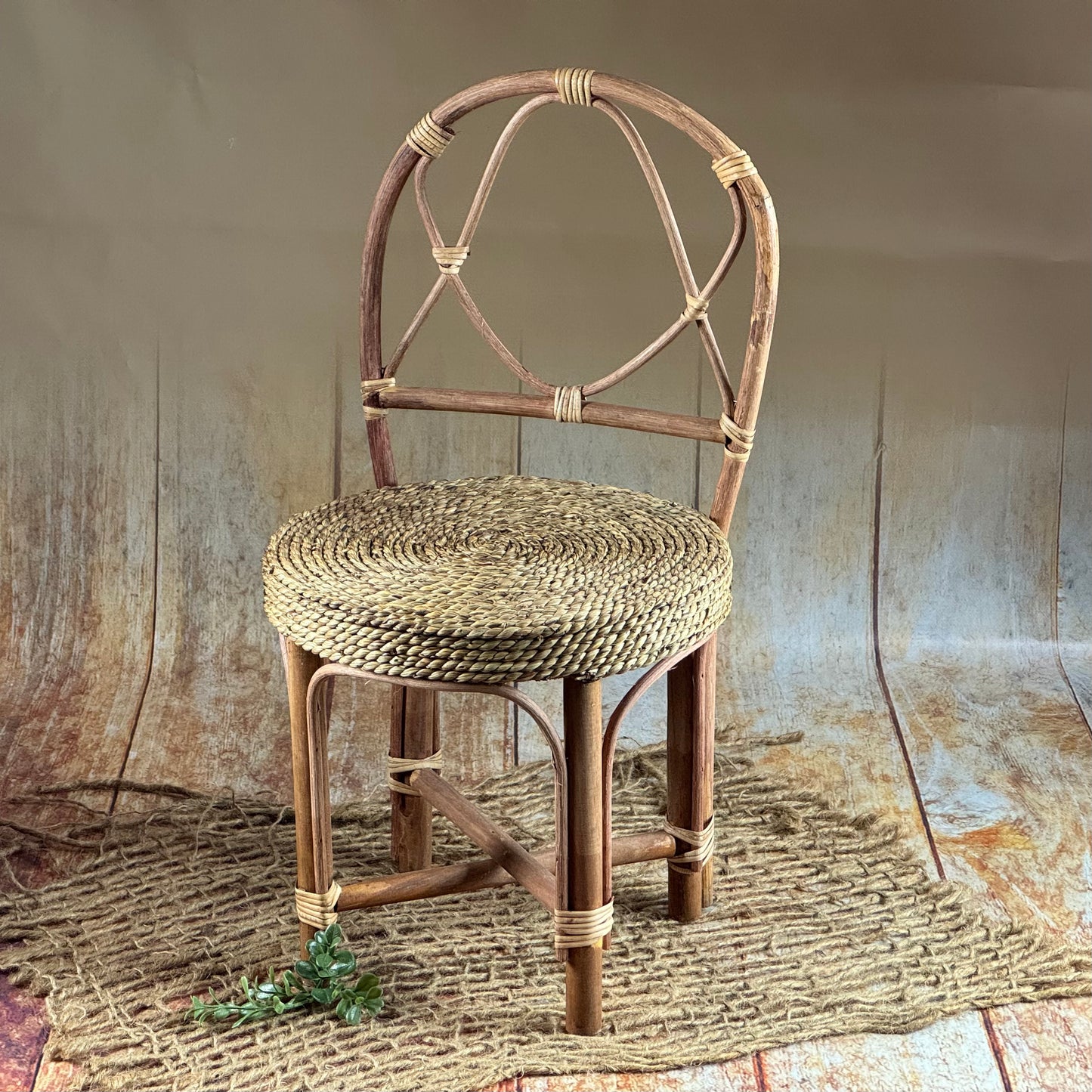 Rattan and Wicker Chair (AS IS ITEM)