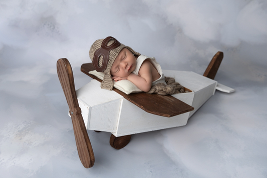 Vintage Airplane Newborn Photography Prop