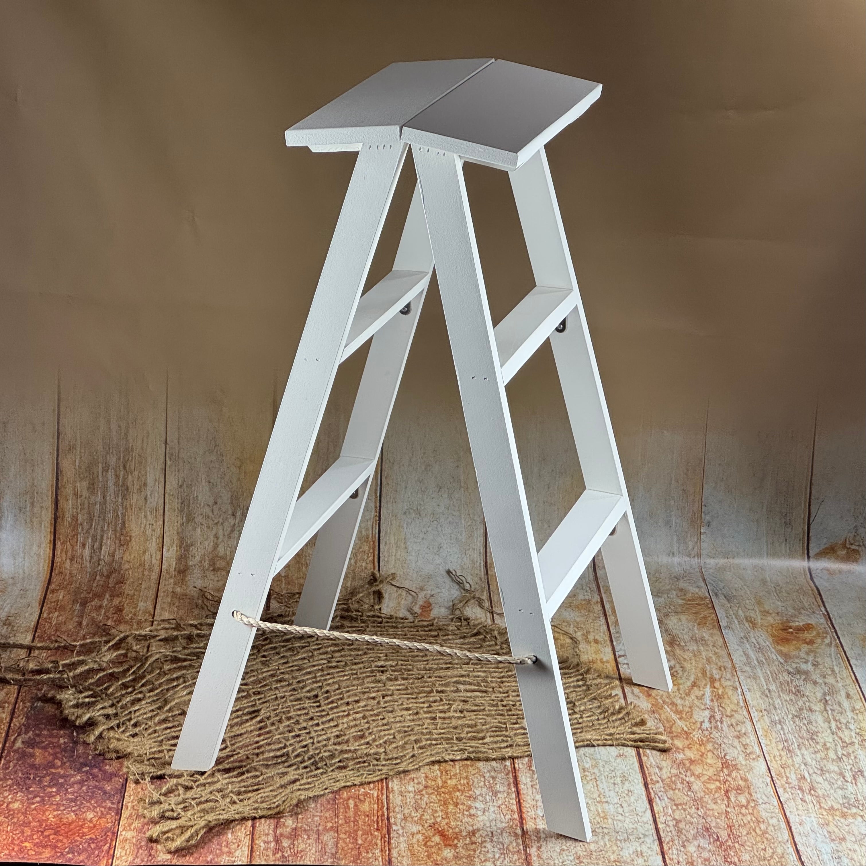 Wooden Step Ladder Cake Smash Photography Prop – Newborn Studio Props