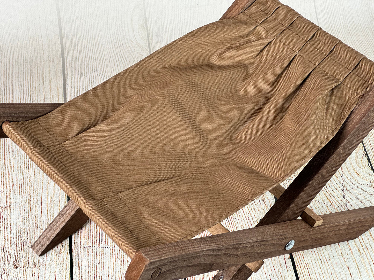 Rustic Deck Chair with Interchangeable Canvas - Brown (DISCONTINUED)