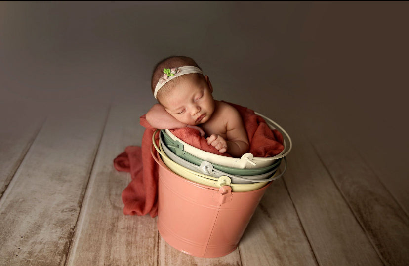 Vintage Bucket - Light Green - Bundle Set