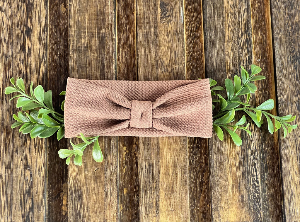 Headband - Textured - Coffee