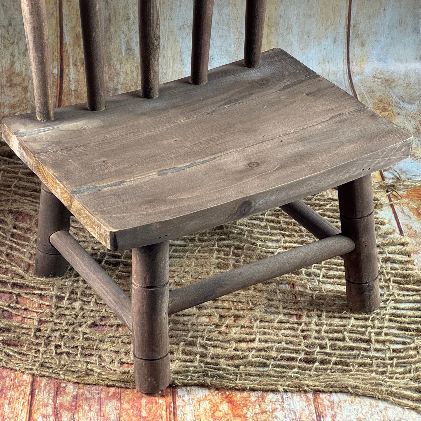 Wooden Windsor Chair - Brown (AS IS ITEM -1)