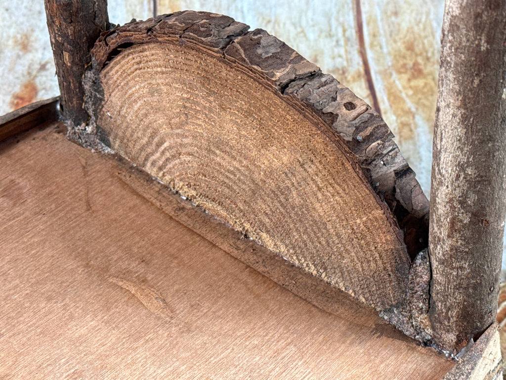 Rustic Bed - Log Headboard (AS IS ITEM)