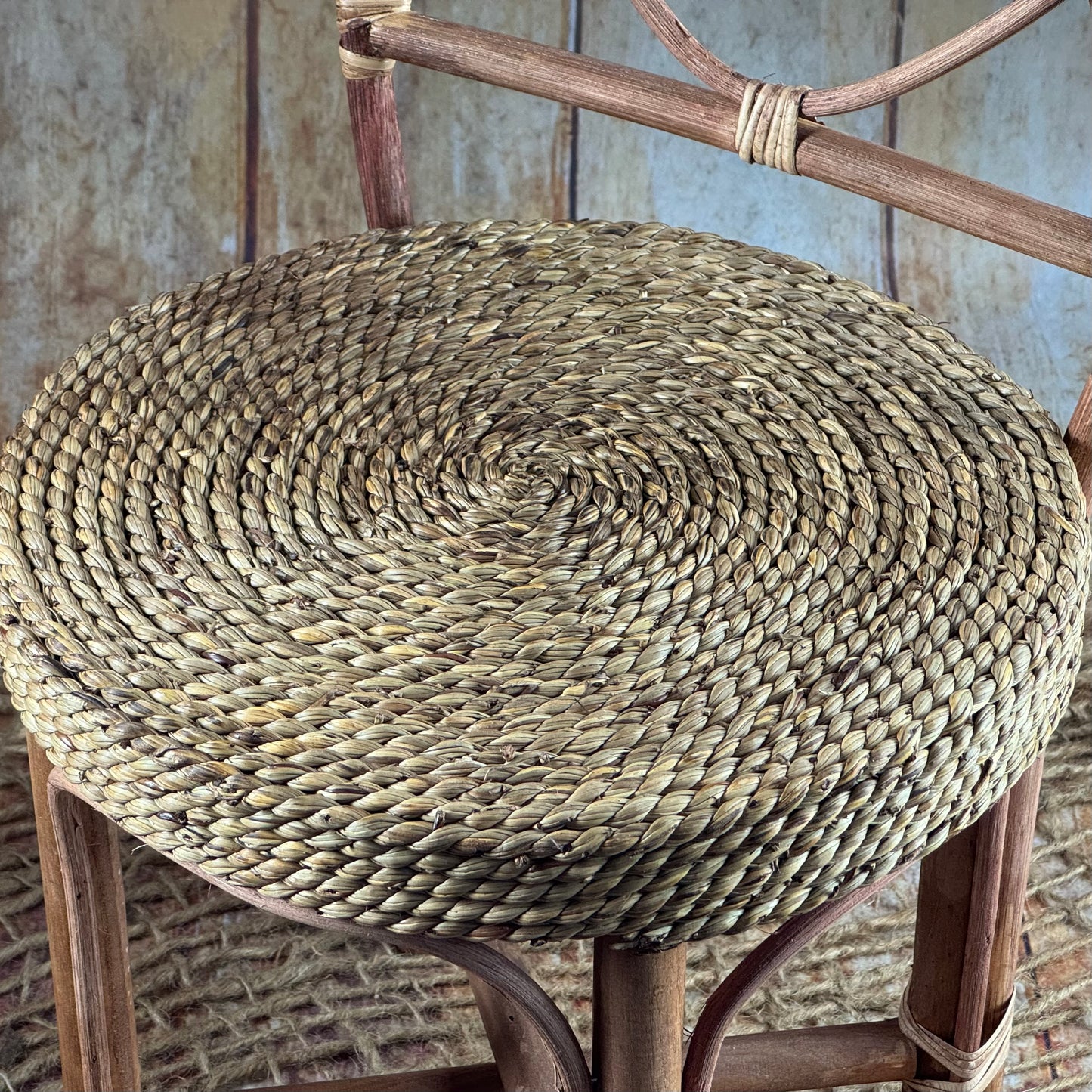 Rattan and Wicker Chair (AS IS ITEM)