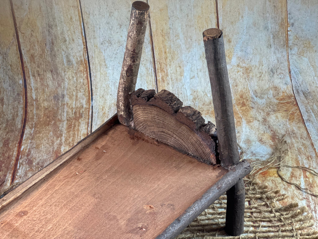 Rustic Bed - Log Headboard (AS IS ITEM)