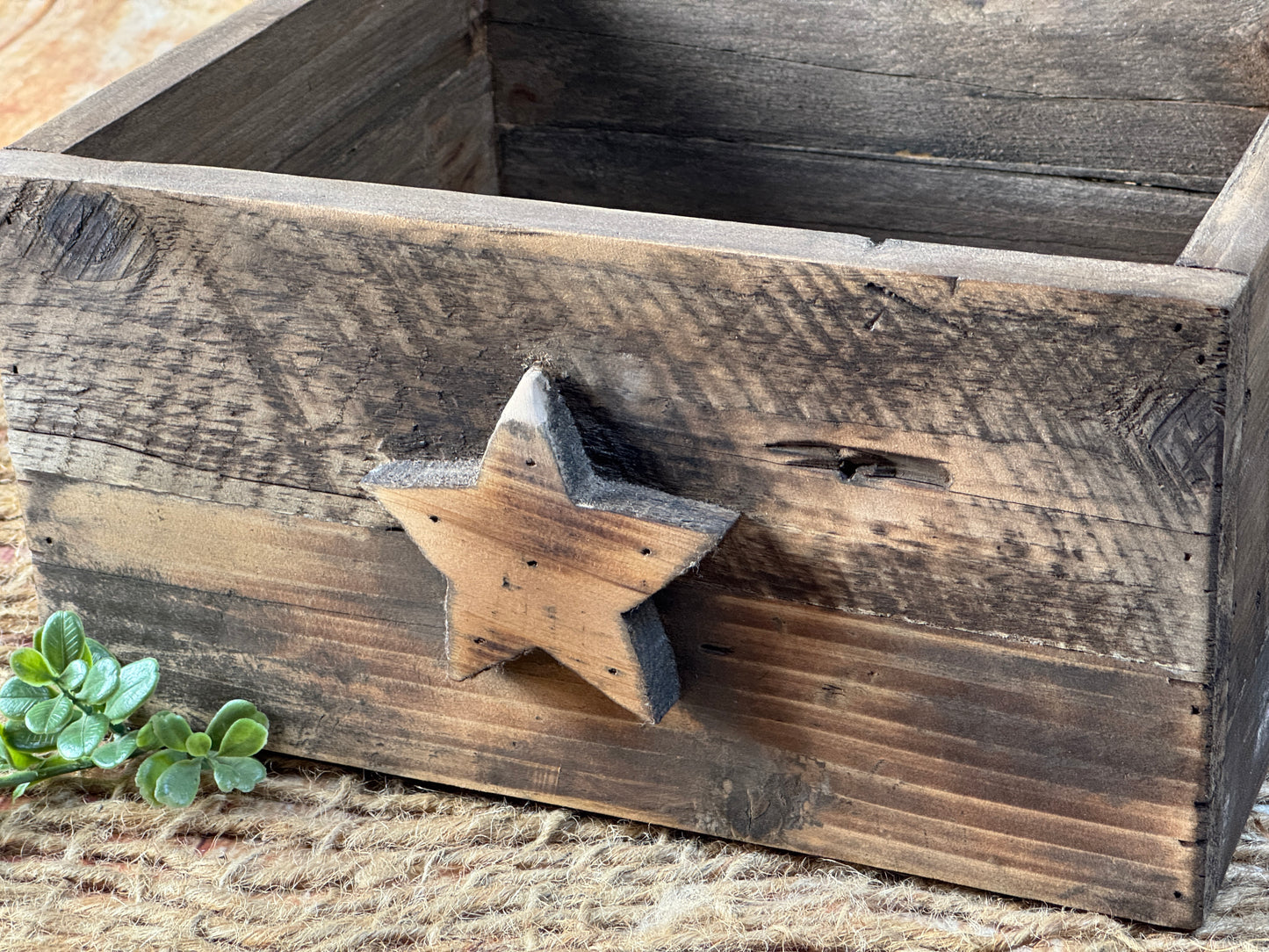 Rustic Box - Star (AS IS ITEM #1)