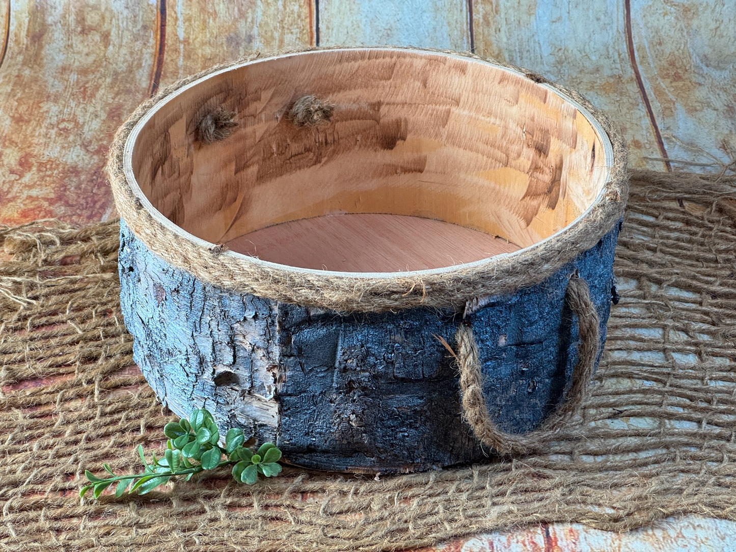 Bark Bucket - Rope Handles (AS IS ITEM #2)