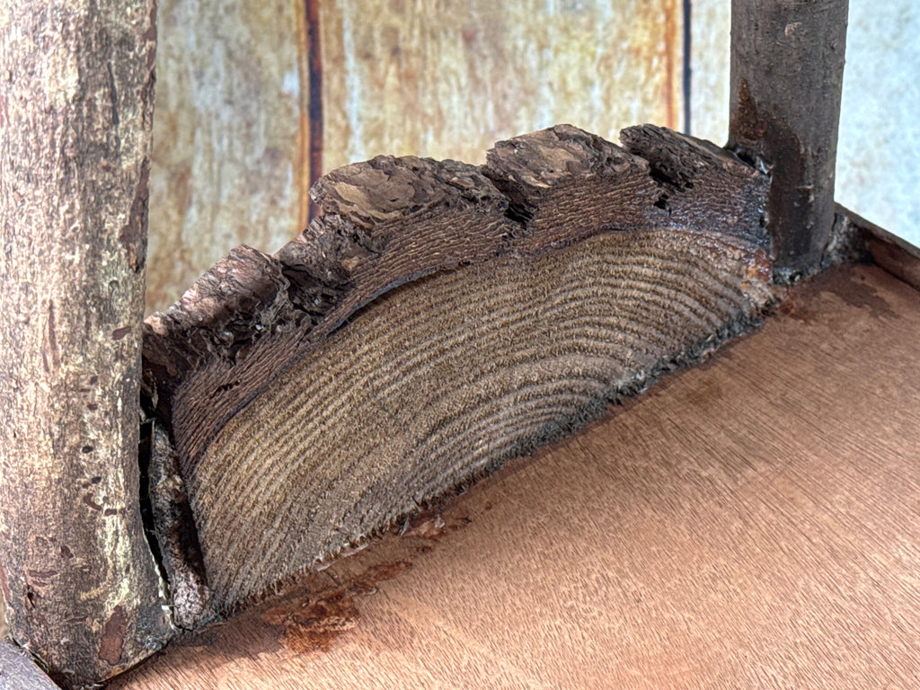 Rustic Bed - Log Headboard (AS IS ITEM)