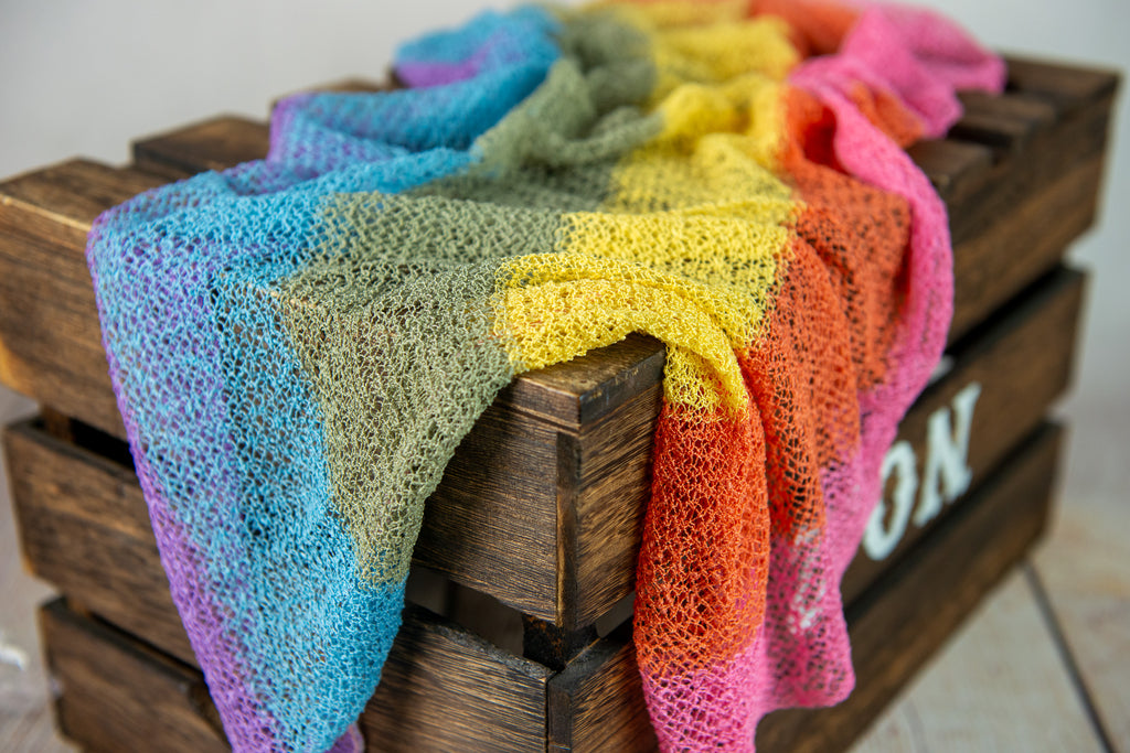 Stretch Knit Baby Wrap - Rainbow #3