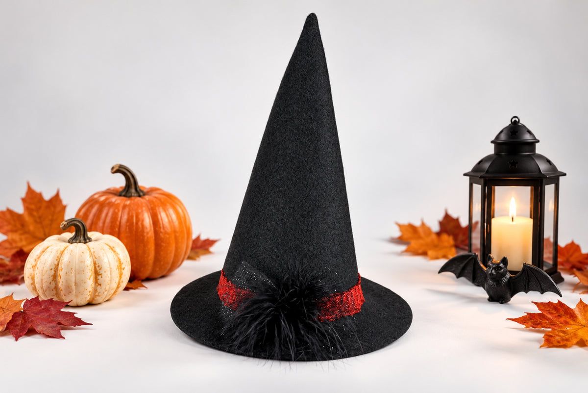 SET Baby Witch Hat and Pants - Rust