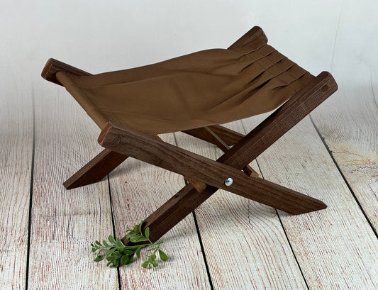 Rustic Deck Chair with Interchangeable Canvas - Brown (DISCONTINUED)