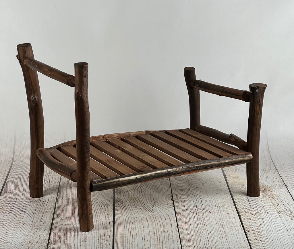 Rustic Bed - Plain Headboard (AS IS ITEM #02)