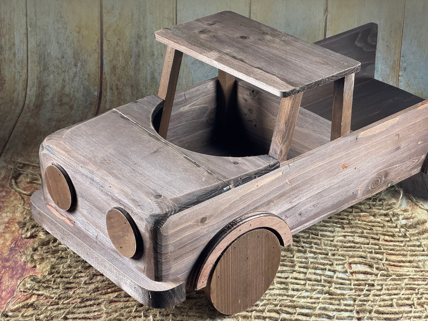 Rustic Pickup Truck - Brown (AS IS ITEM #2)