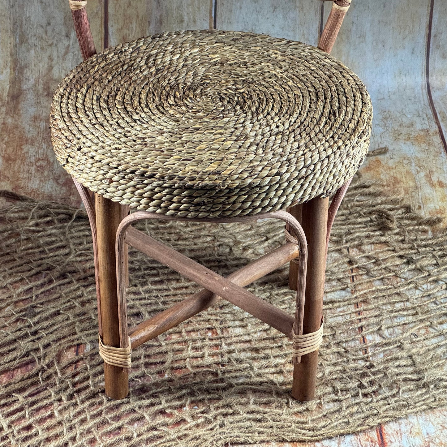 Rattan and Wicker Chair (AS IS ITEM)