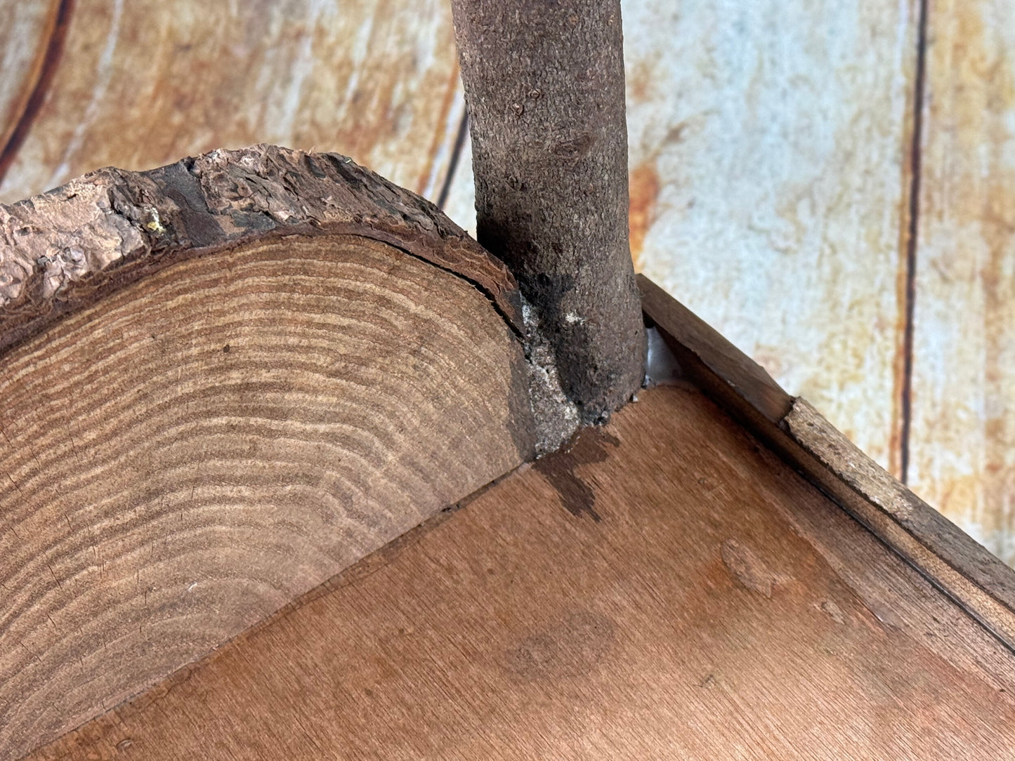 Rustic Bed - Log Headboard