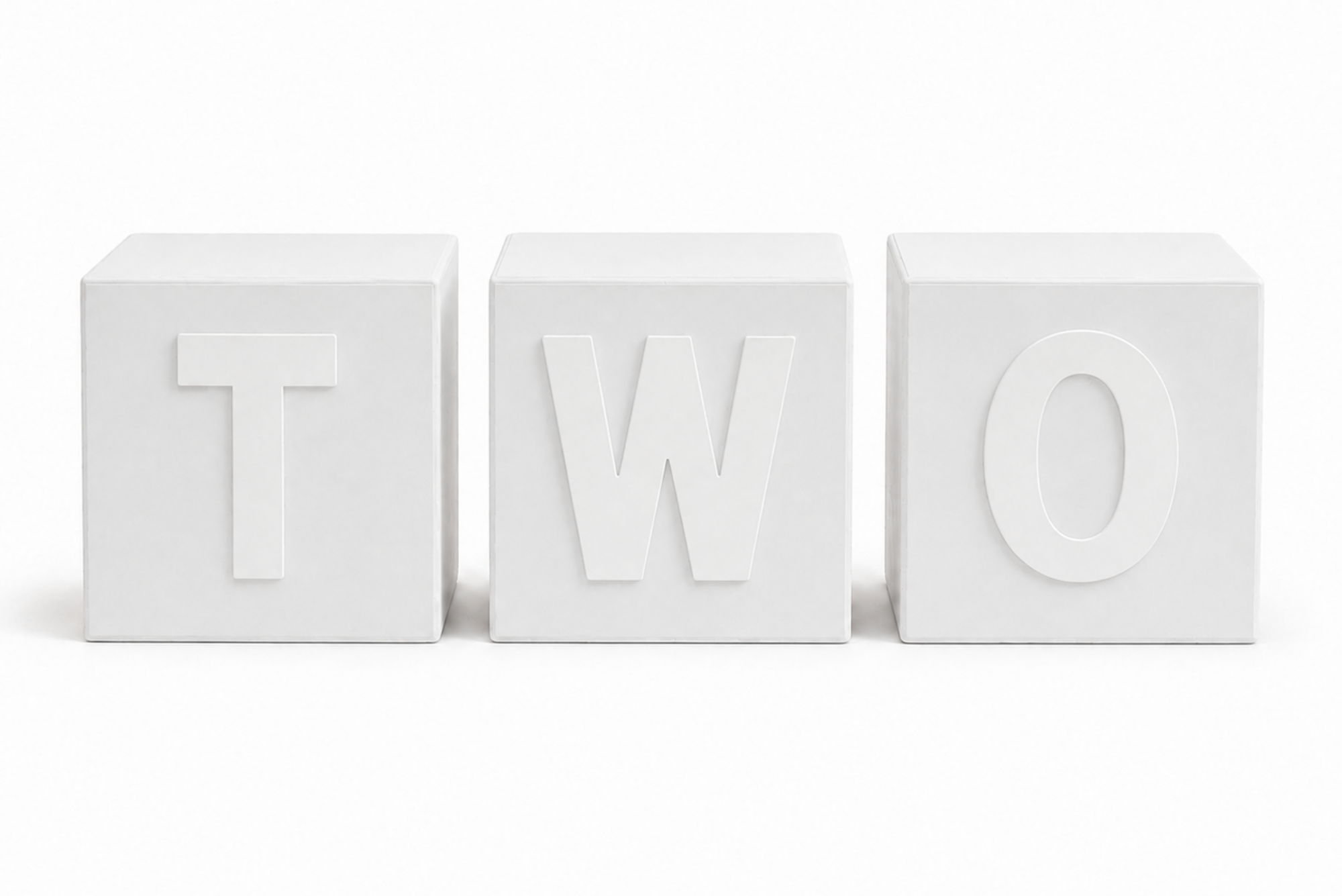 Cake Smash Boxes - ONE & TWO - White (Set of 3)