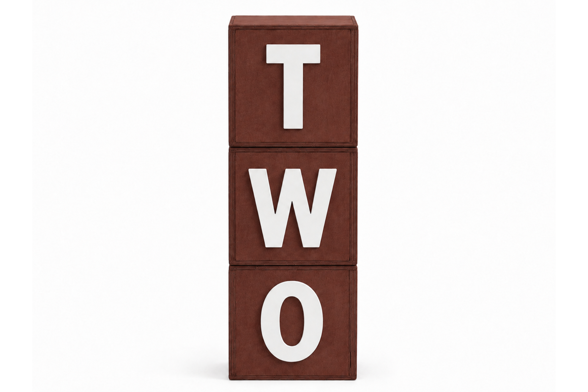 Cake Smash Boxes - ONE & TWO - Brown (Set of 3)