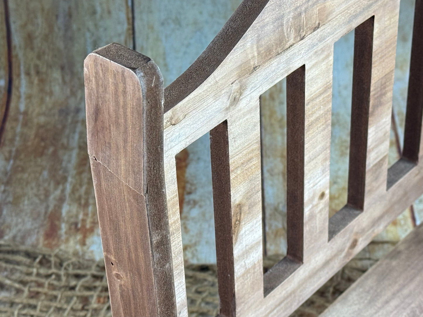 Wooden Harlow Bench -  (AS IS ITEM # 1)