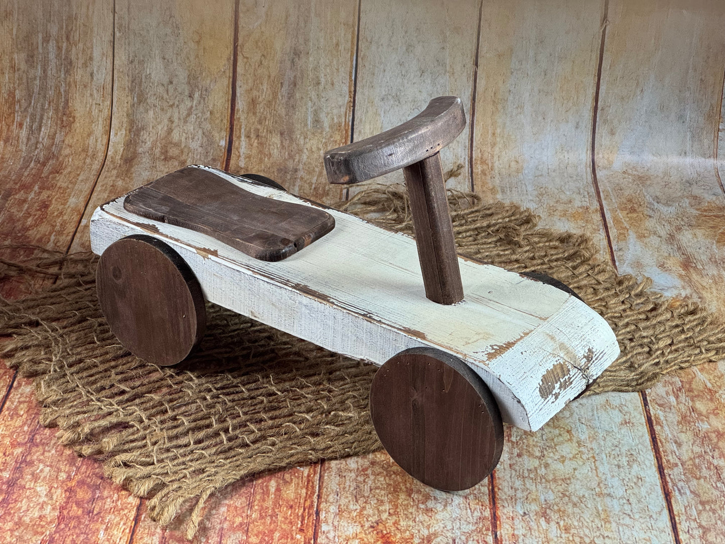 Rustic Ride-On - White (AS IS ITEM#2)