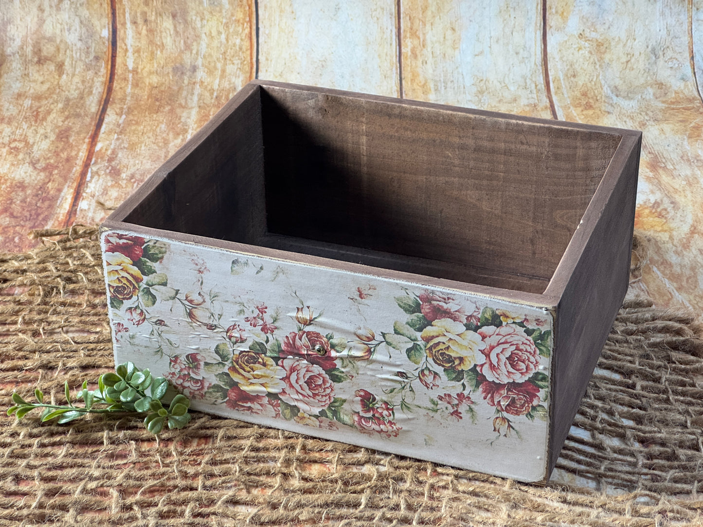 Rustic Drawer - Floral Print Model 2 (AS IS ITEM #03)