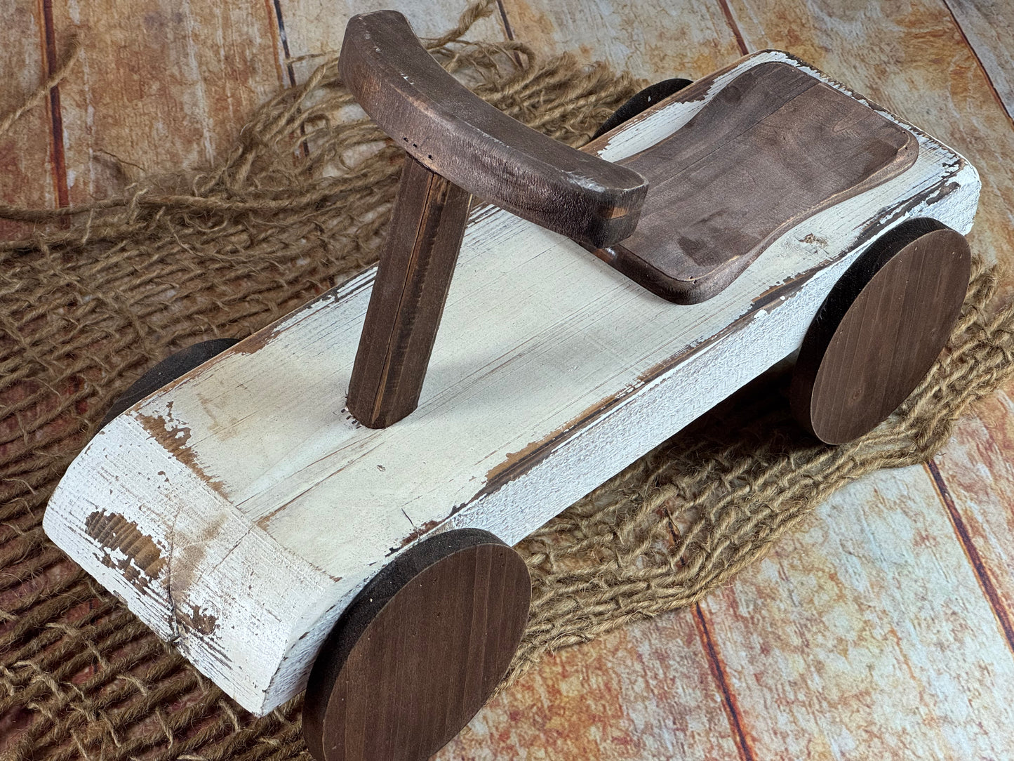 Rustic Ride-On - White (AS IS ITEM#2)