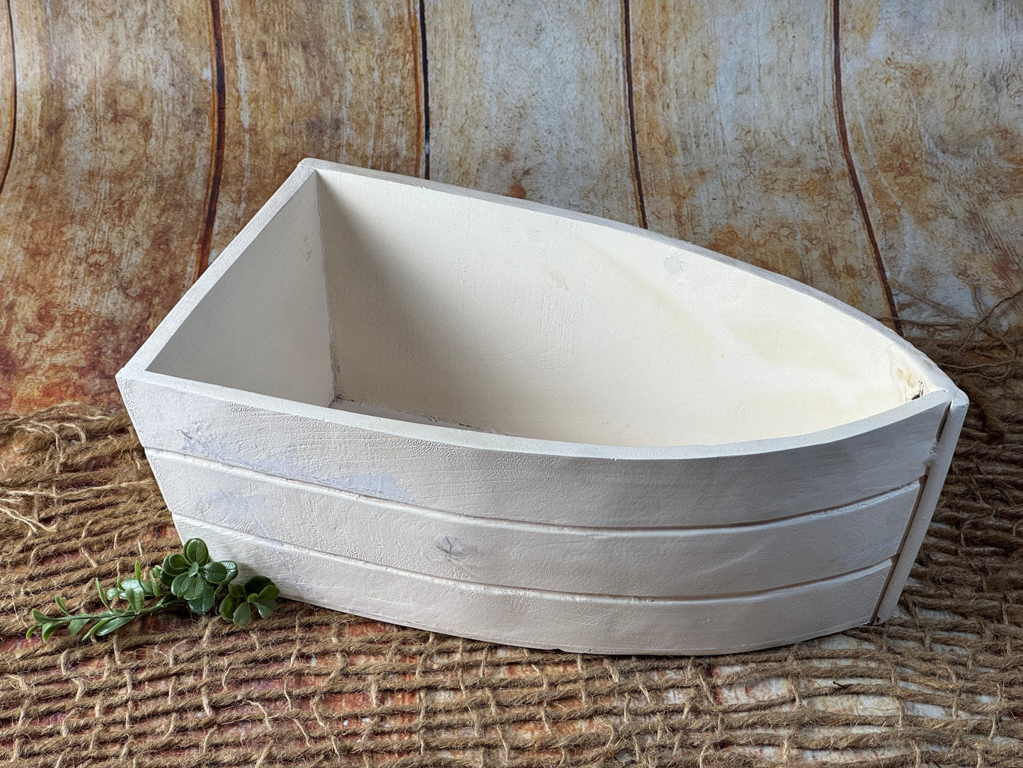 Rustic Boat - Off White (AS IS ITEM #-1)