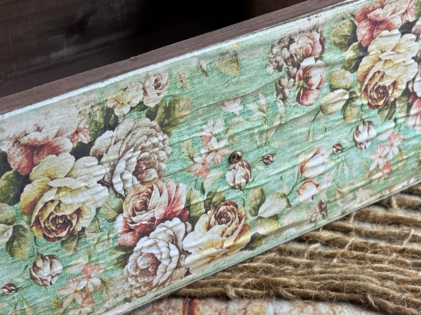 Rustic Drawer - Floral Print Model 1 (AS IS ITEM #01)