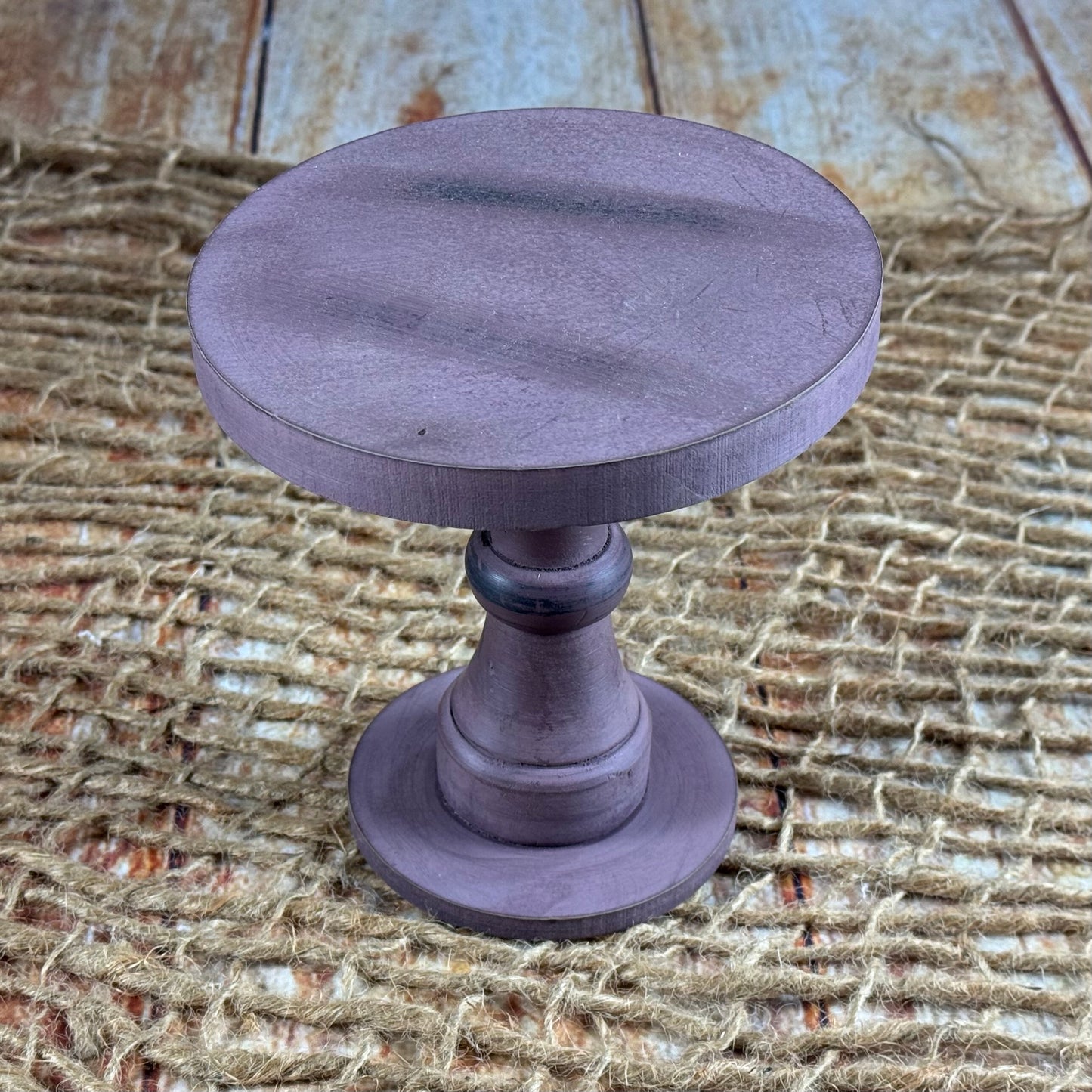 Rustic Cake Stand/Nightstand - 6.5in Tall - Brown (AS IS ITEM #01)