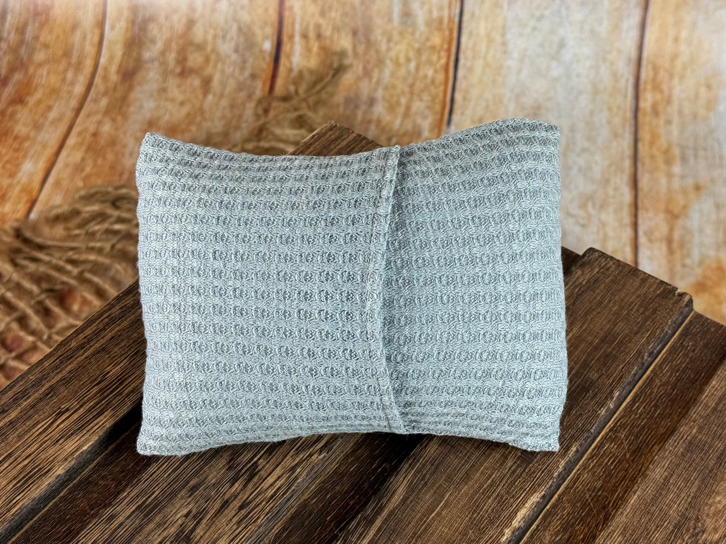 Mini Pillow with Cover - Perforated - Sage