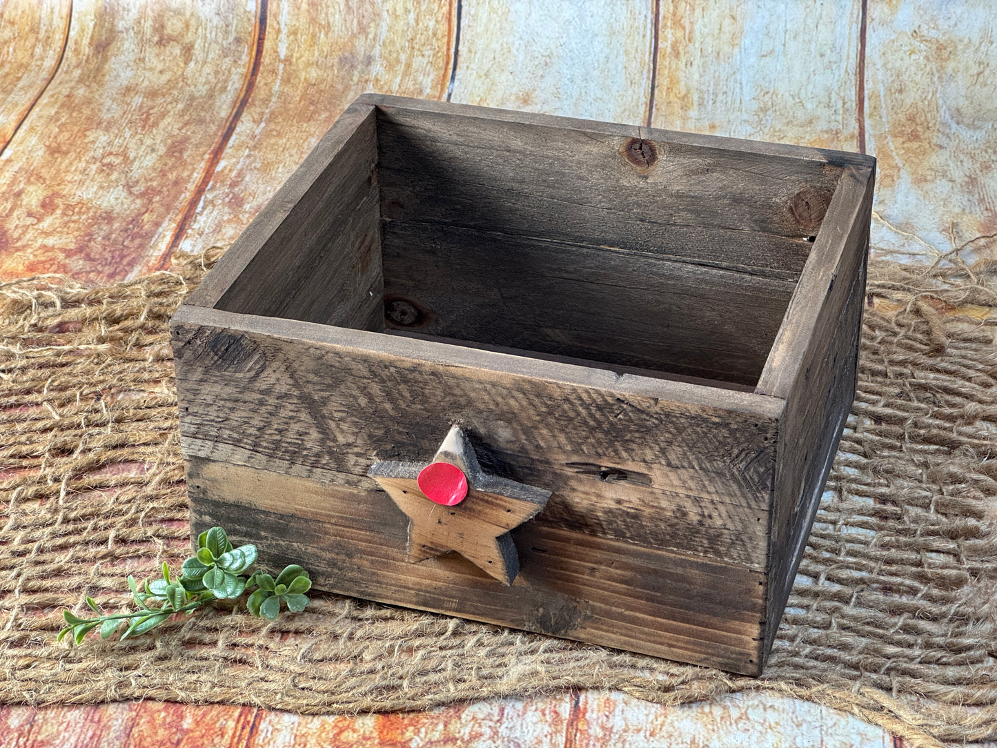 Rustic Box - Star (AS IS ITEM #1)