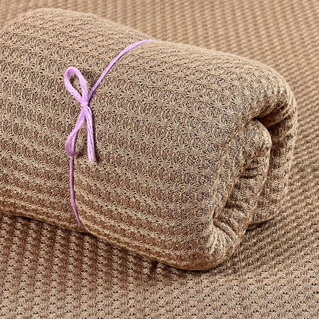 Bean Bag Fabric - Perforated - COFFEE