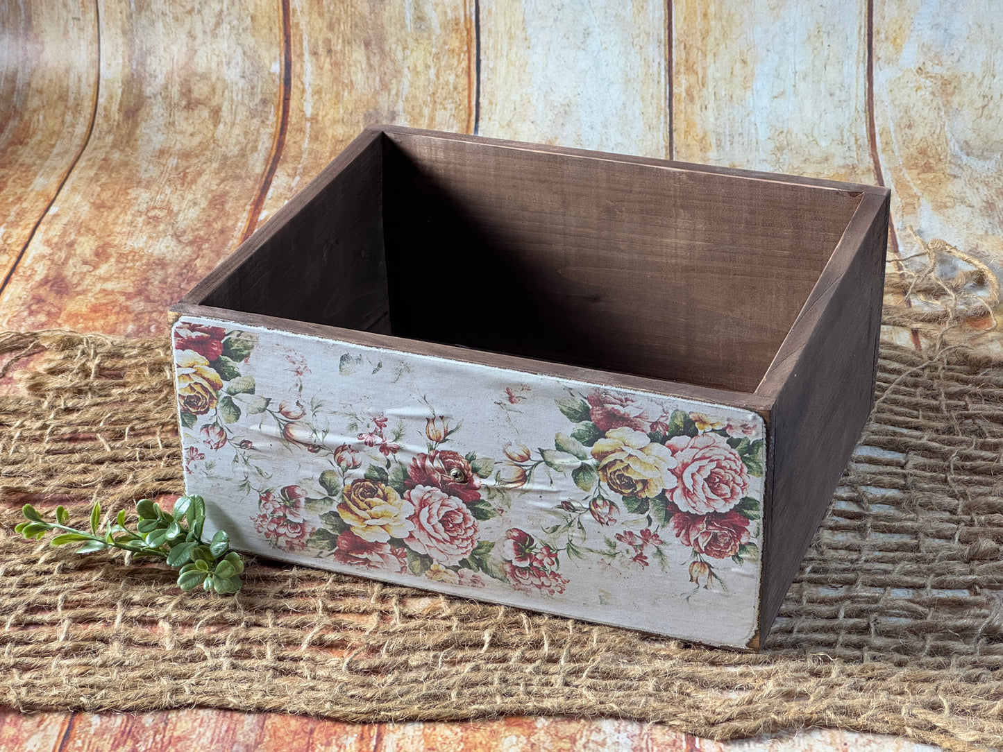 Rustic Drawer - Floral Print Model 2 (AS IS ITEM #04)