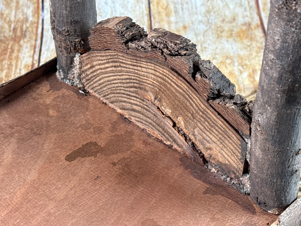 Rustic Bed - Log Headboard (AS IS ITEM)