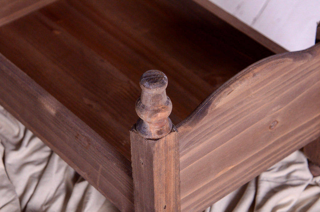 Elysian Rustic Bed - Natural