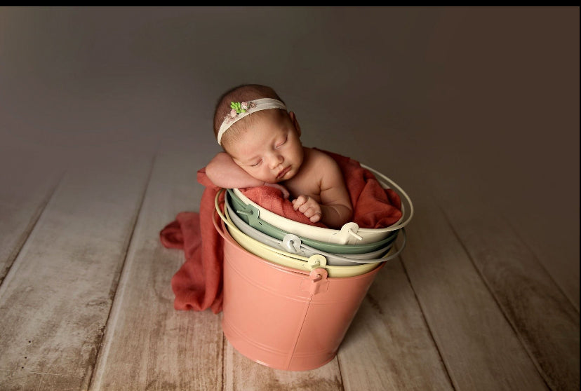 Vintage Bucket - Pink (AS IS ITEM #3)