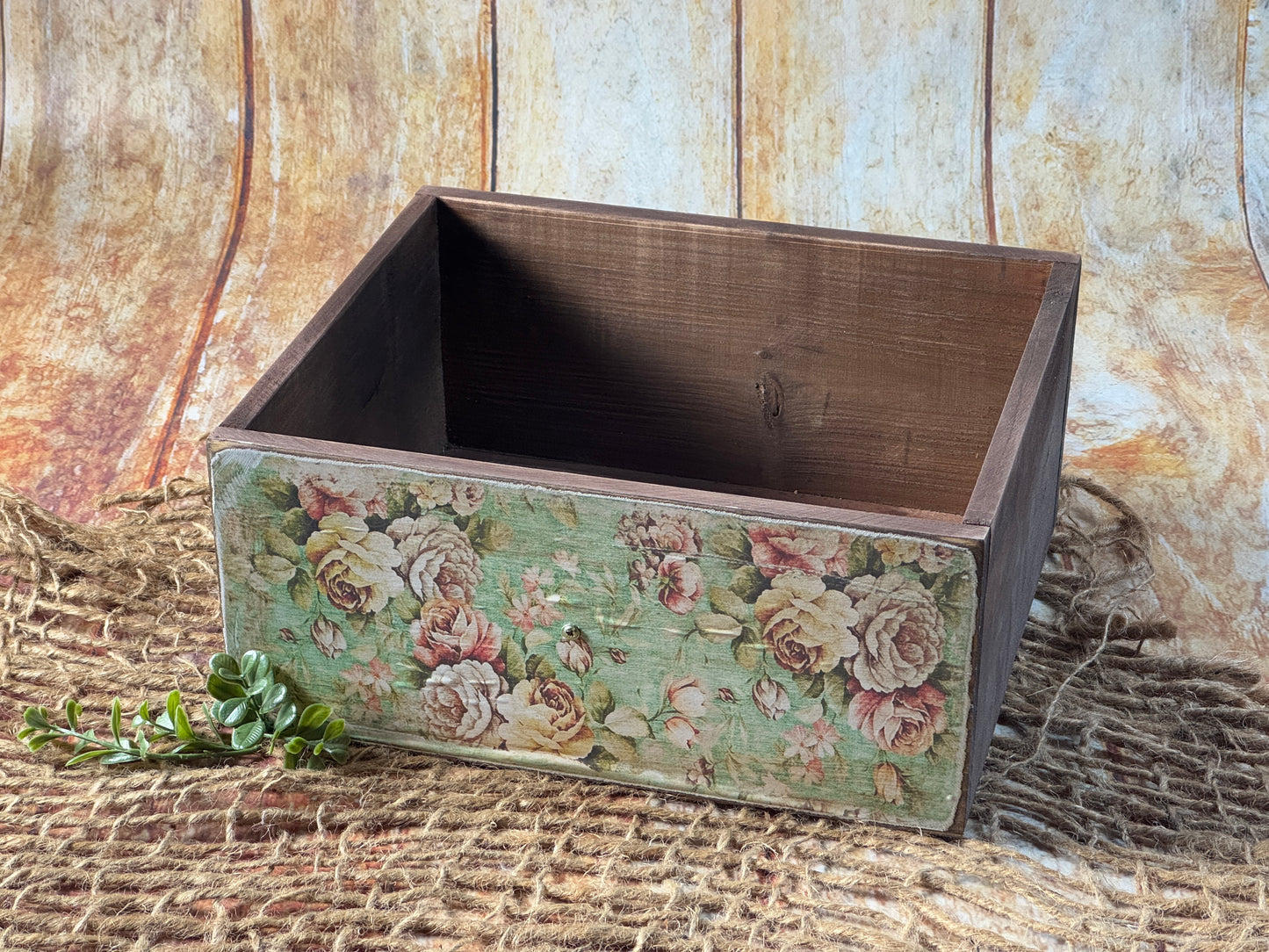 Rustic Drawer - Floral Print Model 1 (AS IS ITEM #01)