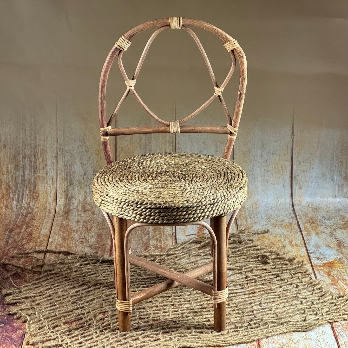 Rattan and Wicker Chair (AS IS ITEM)