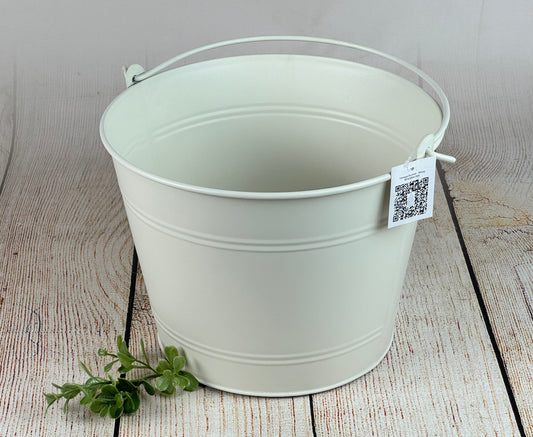 Vintage Bucket - White (AS IS ITEM #01)