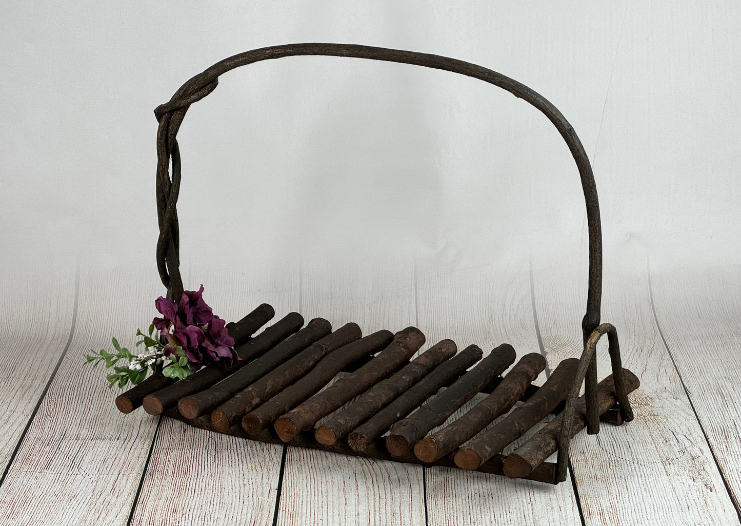 Rustic Bed with Arch (As-Is Item) #2