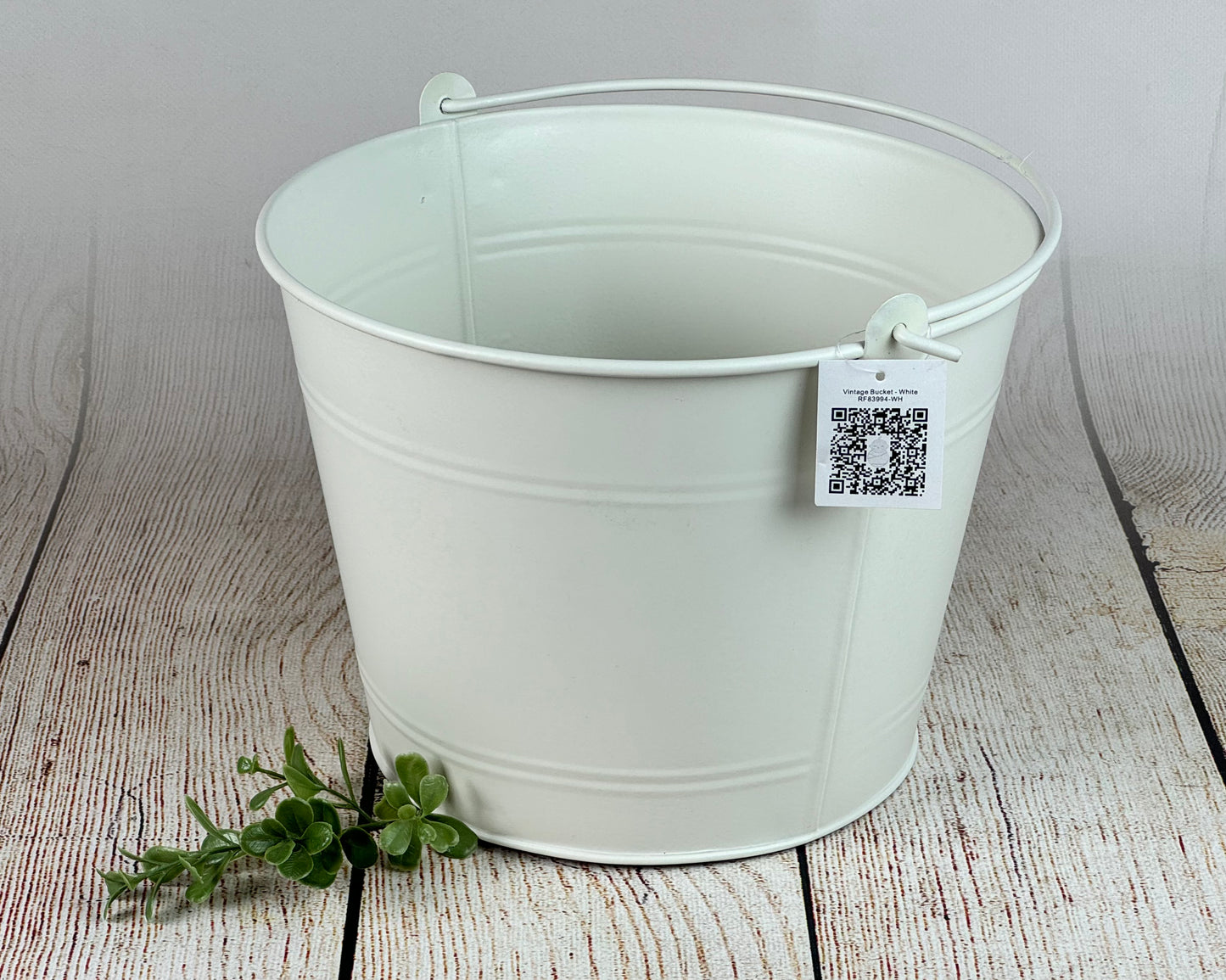 Vintage Bucket - White (AS IS ITEM #2)