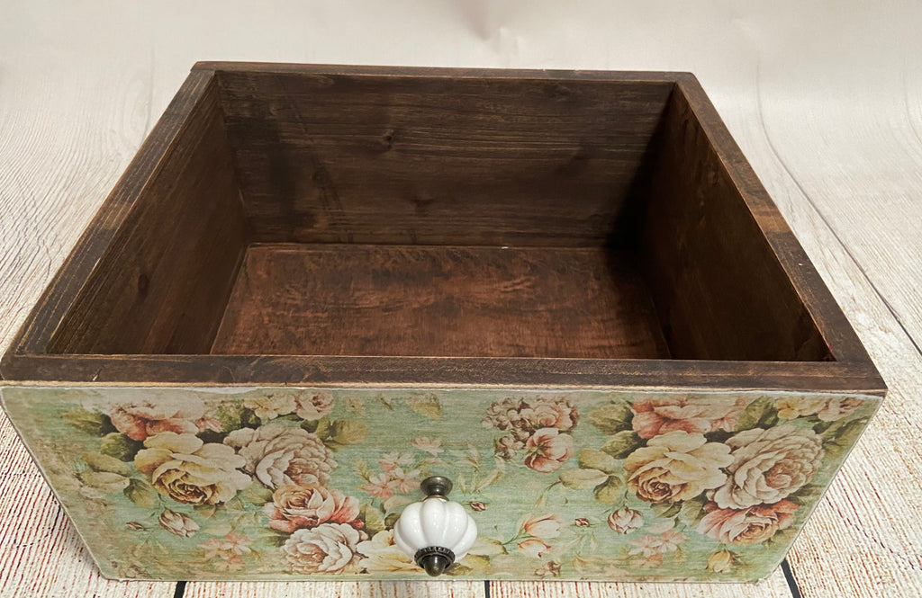 Rustic Drawer - Floral Print Model 1