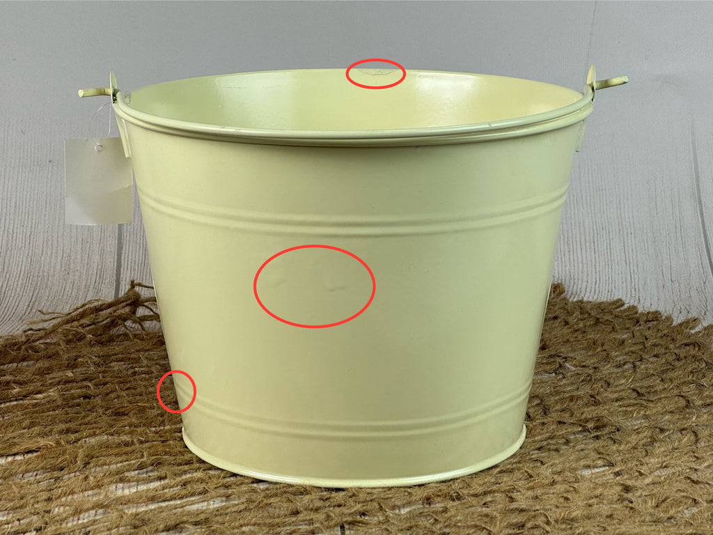 Vintage Bucket - Yellow (AS IS ITEM #2)