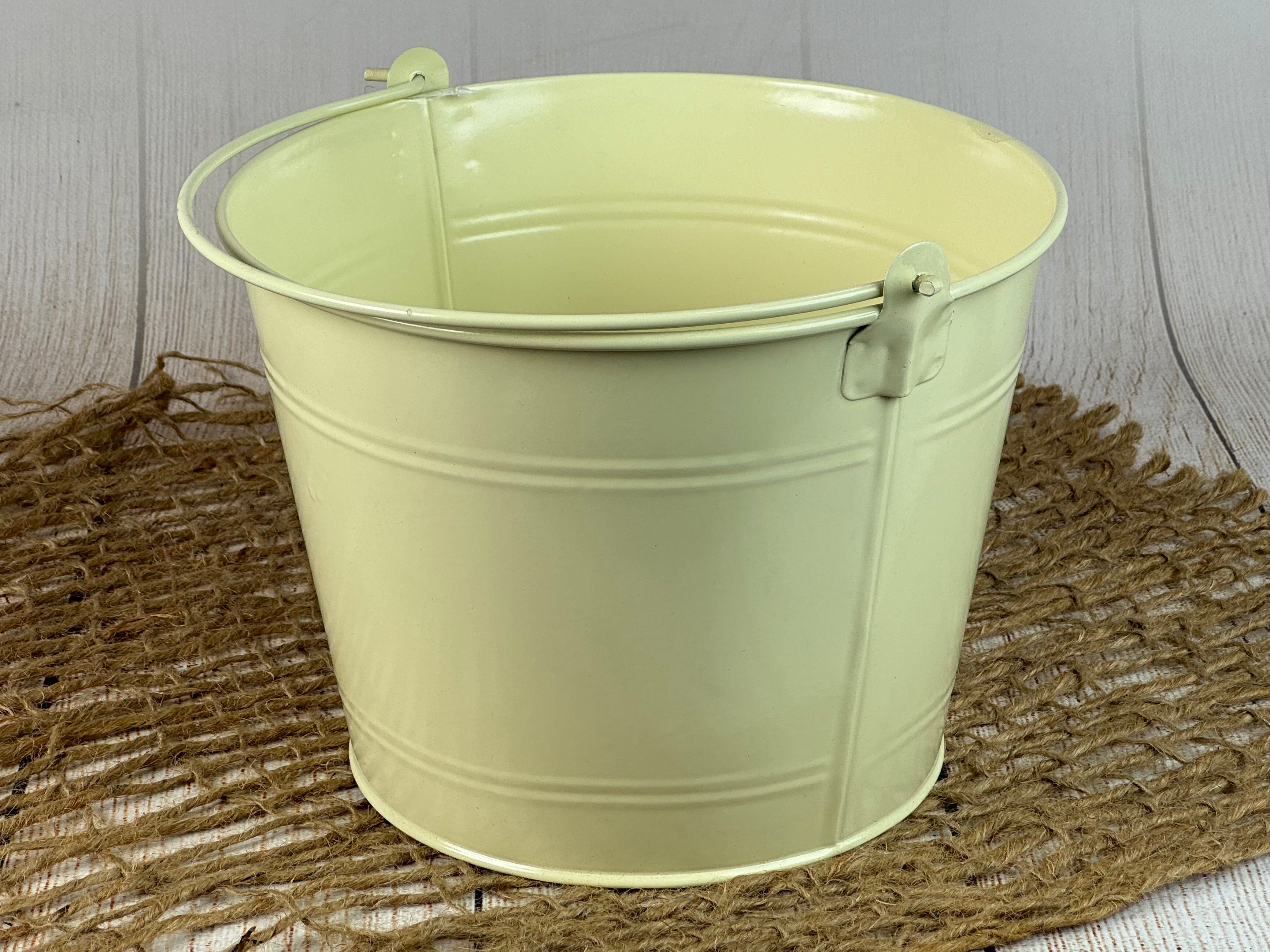 Vintage Bucket - Yellow (AS IS ITEM #2)