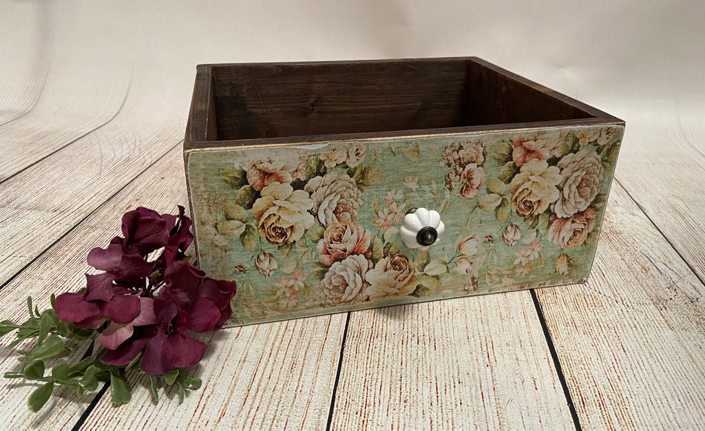 Rustic Drawer - Floral Print Model 1