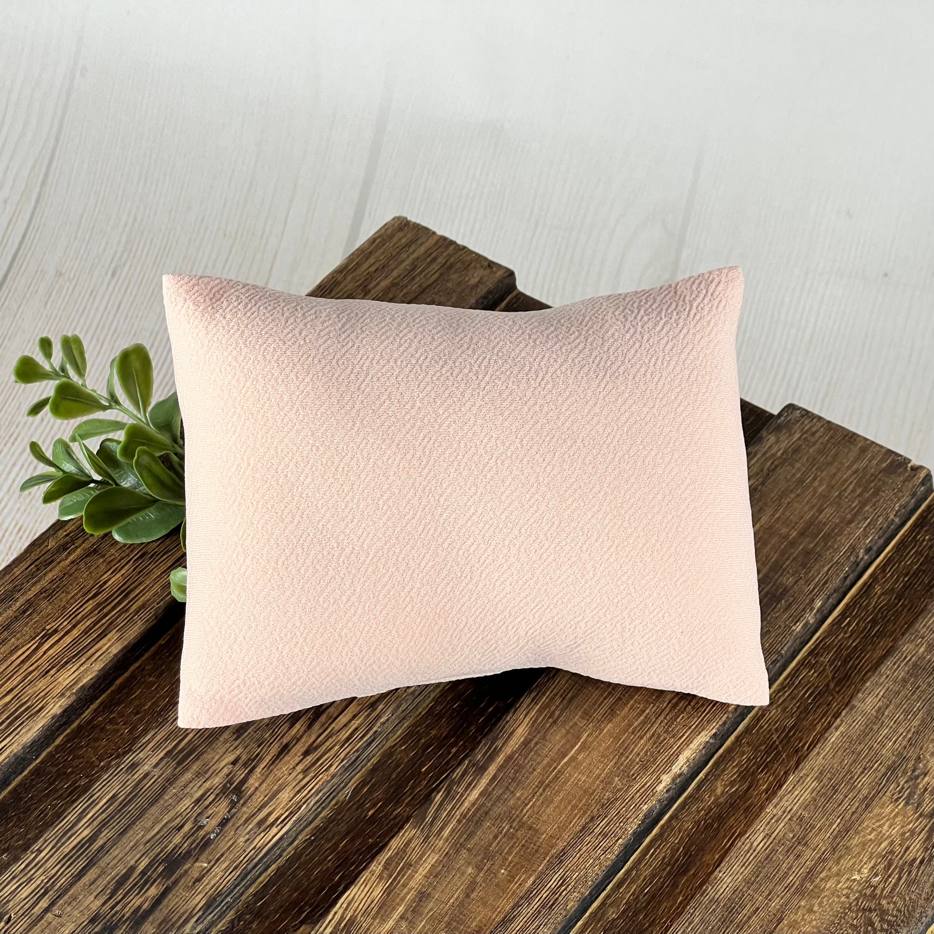 Mini Pillow with Cover - Textured - Pale Peach